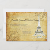  EIFFEL TOWER/VANILLA-SWIRLS KAART (Achterkant)