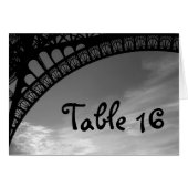Eiffel Tower Weddenenkaarten (Voorkant Horizontaal)