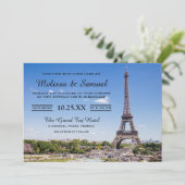Eiffel Tower Weddenschap Kaart (Staand voorkant)