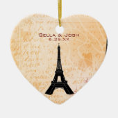 Eiffel Tower Wedding Ornament (Voorkant)
