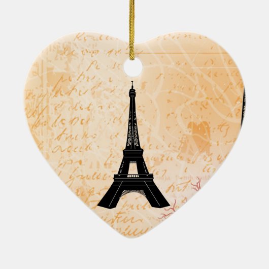 Eiffel Tower Wedding Ornament (Achterkant)