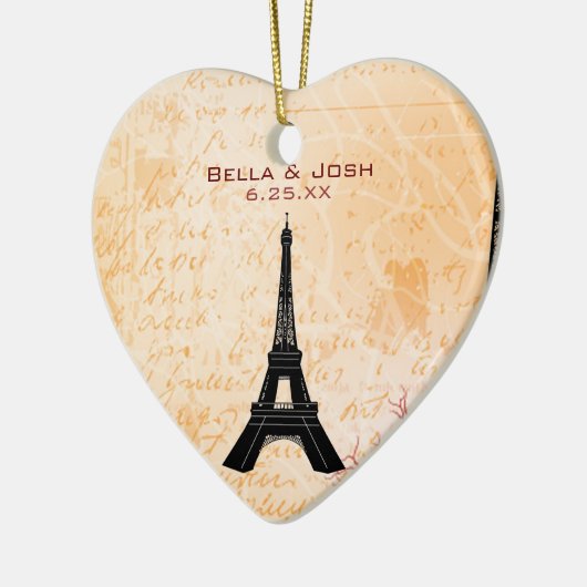 Eiffel Tower Wedding Ornament (Links)