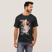 Eiffel Tower with Rose Love Paris France Souvenir  T-shirt (Voorkant volledig)