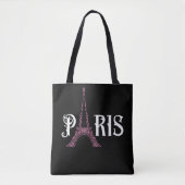 Eiffel Tower Women Love Paris France Tote Bag (Voorkant)