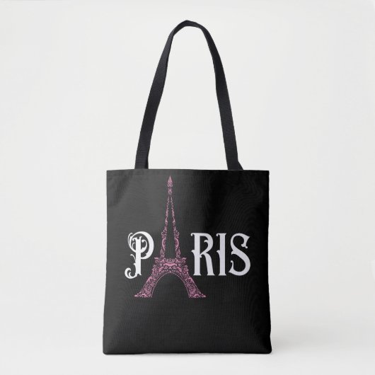 Eiffel Tower Women Love Paris France Tote Bag (Voorkant)