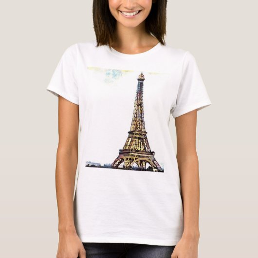 Eiffel Tower Women's T-Shirt (Voorkant)