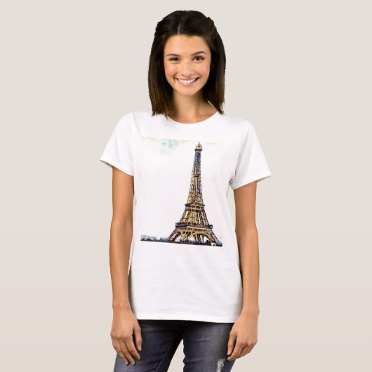 Eiffel Tower Women's T-Shirt (Voorkant volledig)