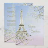 Eiffel Tower + Zwemelen Weddenschappen Kaart (Voorkant / Achterkant)