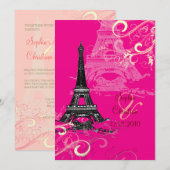 Eiffel Tower + Zwemelen Weddenschappen Kaart (Voorkant / Achterkant)