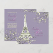 Eiffel Tower + Zwemelen Weddenschappen Kaart (Voorkant / Achterkant)