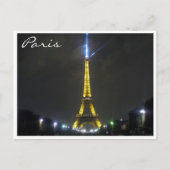 eiffelnachtverlichting briefkaart (Voorkant)