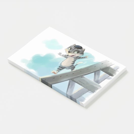 Eiffeltoren 10 x 6 inch post-it® notes (Schuin)