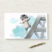 Eiffeltoren 10 x 6 inch post-it® notes (Op bureau)