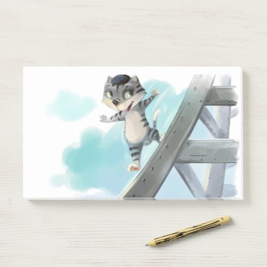 Eiffeltoren 10 x 6 inch post-it® notes (Op bureau)