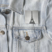 Eiffeltoren, 1887-89 vierkante button 5,1 cm (In situ)