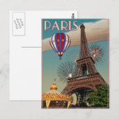 Eiffeltoren - 18 x 24 Briefkaart (Voorkant / Achterkant)