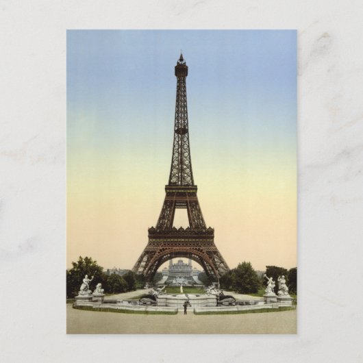Eiffeltoren 1900 briefkaart (Voorkant)