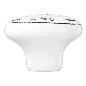 Eiffeltoren 1909 keramische knop (Zijkant)