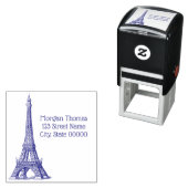 Eiffeltoren #1 Tekening Zelfinktende Stempel (In situ)