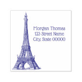 Eiffeltoren #1 Tekening Zelfinktende Stempel (Design)