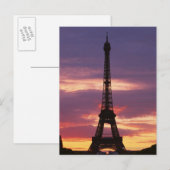 Eiffeltoren 2 briefkaart (Voorkant / Achterkant)