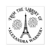 Eiffeltoren #2 Fireworks Bibliotheek Boeknaam Zelfinktende Stempel (Design)