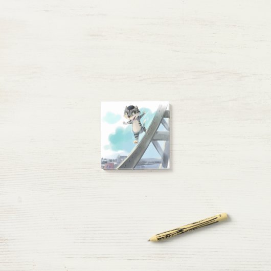 Eiffeltoren 3 x 3 inch post-it® notes (Op bureau)