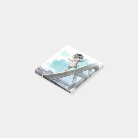 Eiffeltoren 3 x 3 inch post-it® notes (Schuin)