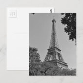 Eiffeltoren 4 briefkaart (Voorkant / Achterkant)