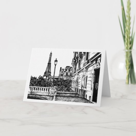 Eiffeltoren 5x7 Notitiekaart (Voorkant)