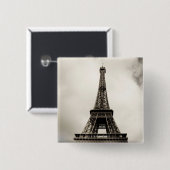 Eiffeltoren 8 vierkante button 5,1 cm (Voorkant /achterkant)