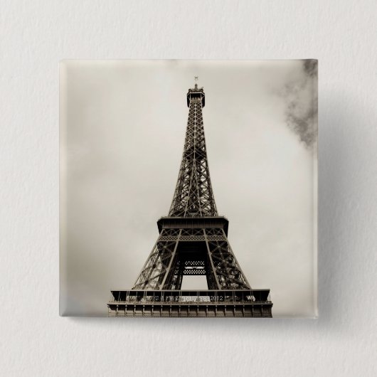 Eiffeltoren 8 vierkante button 5,1 cm (Voorkant)