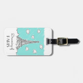 Eiffeltoren, aangepast bagagelabel (Voorkant horizontaal)