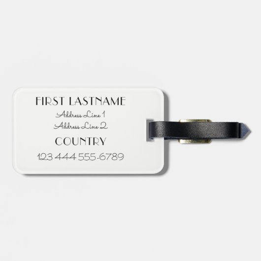 Eiffeltoren, aangepast bagagelabel (Achterkant horizontaal)