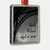 Eiffeltoren - Aangepaste versiering Metalen Ornament (Rechts)