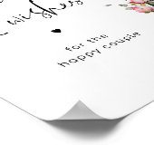 Eiffeltoren advies en wensen voor Passen getrouwd Poster (Hoek)