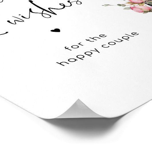 Eiffeltoren advies en wensen voor Passen getrouwd Poster (Hoek)