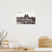 Eiffeltoren afdrukken poster (Keuken)