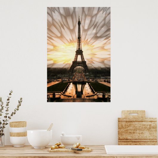 Eiffeltoren, afdrukken poster (Keuken)