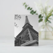 Eiffeltoren b/w briefkaart (Staand voorkant)