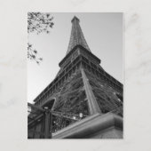 Eiffeltoren b/w briefkaart (Voorkant)