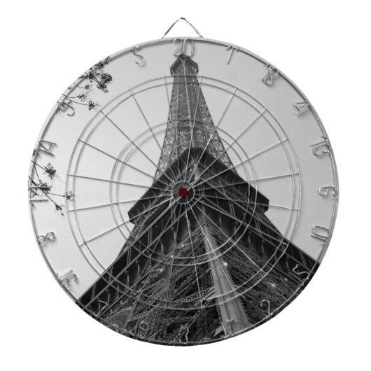 Eiffeltoren b/w dartbord (Voorkant)