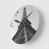 Eiffeltoren b/w ronde klok (Hoek)