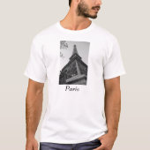 Eiffeltoren b/w t-shirt (Voorkant)