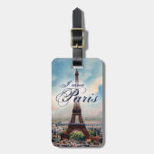  Eiffeltoren Bagagelabel (Voorkant verticaal)