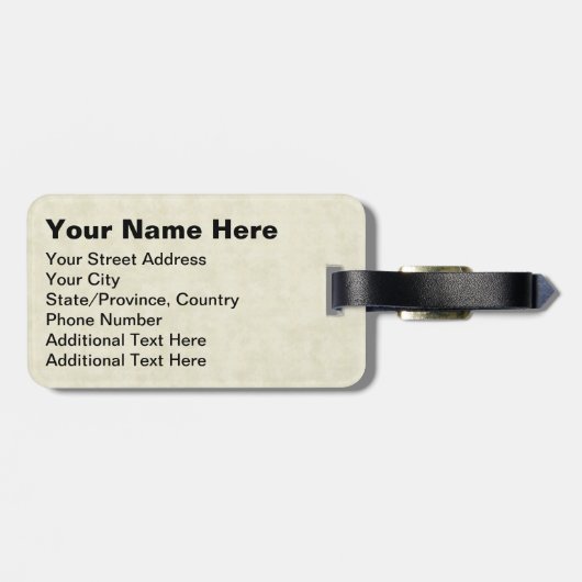 Eiffeltoren Bagagelabel (Achterkant horizontaal)