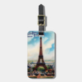  Eiffeltoren Bagagelabel (Voorkant verticaal)