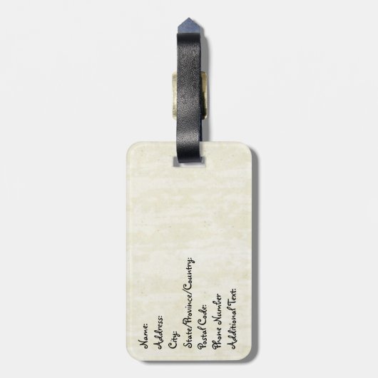 Eiffeltoren  Bagagelabel (Achterkant verticaal)