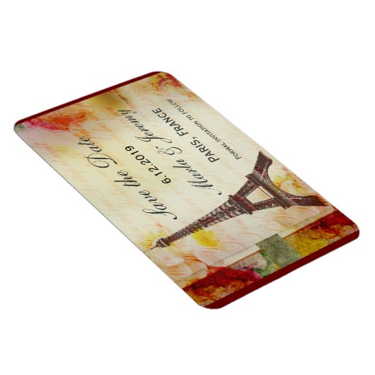 Eiffeltoren bewaart de datum magneet (Rechterzijde)