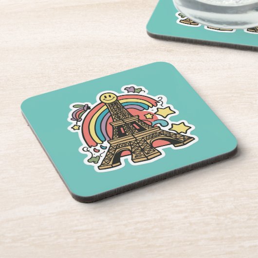 Eiffeltoren Bier Onderzetter (Linkerzijde)